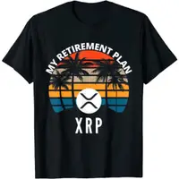 在飛比找蝦皮購物優惠-Top Tee XRP 是我的退休計劃,XRP 波紋標誌,加