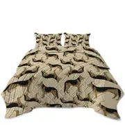 Pattern of German Shepherd Dog Coverlet