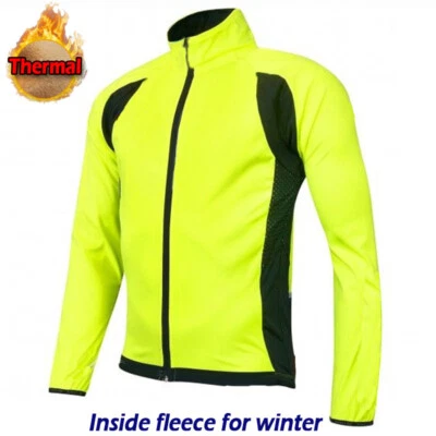 Winter Thermal Cycling Jersey Long Bib Bike Wool Shirt Thermal Jacket Coat Warm