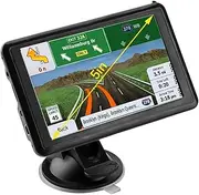 GPS Car Navigator, 5 Inch Car GPS 8G 256M Navigation System Latest Map Touchscreen with Voice Guidance Speed Camera Warning for Auto Truck Vehicle for Car Truck RV(EU)