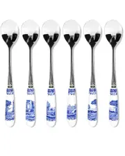 Spode Blue Italian Set of 6 Teaspoons
