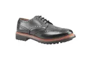 Cotswold Mens Quenington Commando Lace Up Dress Leather Shoe (Black) - UTFS6742