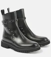 [Valentino Garavani] Valentino Garavani Rockstud leather ankle boots AU 9 black