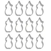 1 Dozen (12 pieces) Mini Pineapple Cookie Cutter 2 in Metal Party Favors USA