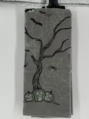 CYNTHIA ROWLEY HALLOWEEN KITCHEN TOWELS GLOW IN THE DARK SET OF 2