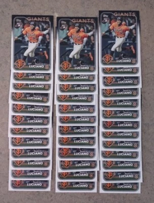 Lot (39) 2024 Topps Series 1 Marco Luciano RC San Francisco Giants