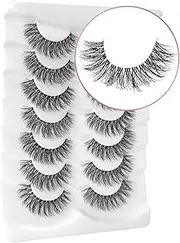 Onlyall Fluffy Lashes Natural Look False Eyelashes Volume Lash Mink Soft EyeLash False Fake Lashes 13MM A12