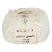 ROWAN COTTON GLACE, 1 SKEIN, color BLEACHED, SOFT KNITTING YARN