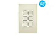 Clipsal Iconic Styl 6 Gang Switch Skin Crowne | S3046C-CE