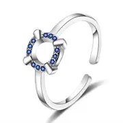 3PCS Copper Woman Fashion Jewelry Hollow Ring Adjustable Size Open Ring