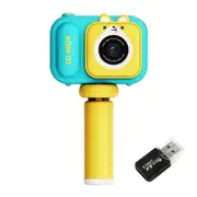48Mp Dual Lens Kids Digital Camera With 2.4 Ips Screen And 32Gb Tf Card - Blue Fox - With 64G Tf Card Blue Fox