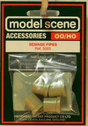NEW HO Peco 5065 Sewage Pipes 4 Piece Set