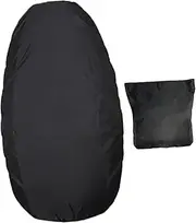 JECOMPRIS Practical Motorcycle Cushion Cover Sun Block Protective Cover for Outdoor Black Integrated Storage Bag Uv-resistant Wear-resistant Design
