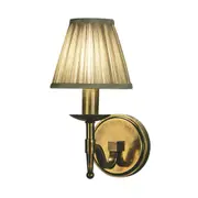 Stanford 1 Light Brass Wall Lamp - Shimmer Grey