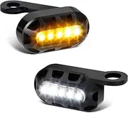 QUASCO Led Motorcycle Turn Signals Switchback Mini Blinkers Handlebar Marker Light Compatible with Harley Sportster 1200 Iron 883