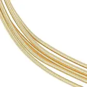 1 Box 3.28FT French Gimp Wire 18K Gold Plated Brass French Bullion Wire for Jewellery Making (1.6mm)