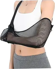 Mesh Arm Sling for Showering 15 Inch Breathable Arm Sling for Shoulder Injury with Adjustable Padded Strap Black Shoulder Immobilizer for Men Women Arm Sling Shoulder Sling Shoulder Immobilizer Arm S