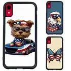 USA animal american flag For iPhone XS 11 12 13 14 15 16 Pro Max Shockproof Case