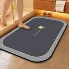 Bath Mat Bathroom Shower Floor Mat Rug, Diatomite Super Absorbent Shower Mat ...
