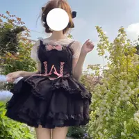 在飛比找蝦皮購物優惠-原創設計Lolita洋裝 禁忌之戀哥德風jsk吊帶洋連衣裙 