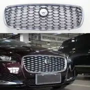 Front Grille Upper Mesh Radiator Grill Chrome Fits for Jaguar XF 2016-2019