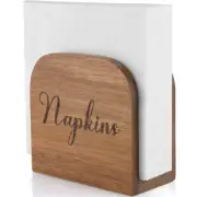 Wooden Napkin Holder Napkin Storage Dispenser for Tables Kitchen Office