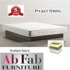 ULTIMATE DOUBLE FULL POCKET SPRING MATTRESS HIGH DENSITY FOAM KNITTED FABRIC
