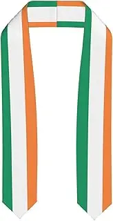 [EdWal] Irish flag print Graduation Stole and Sash Class for Unisex Adult Honor Stole Honor Stole of 2025