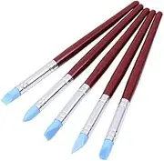 Clay Shaping Modeling Wipe Out Tools Rubber Tip Paint Brushes Shape Pottery Clay Sculpture Carving Tools for Modeling, Craving 5pcs Office School Equipment