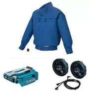 Makita Cooling Fan Jacket FJ310DZ With Fan,Battery Holder Set S~4L Size 14.4/18V