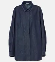 [Dries Van Noten] Dries Van Noten Oversized denim shirt AU 10 blue