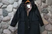 Barbour Lotte Jacket Parka Black LWB0819BK51 $460 New U.K 14 U.S Size 10