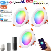 15W Wifi/zigbee LED RGB CCT Downlight Bluetooth Dimmable light For Google Home