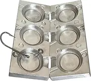 Fishing4U Aluminum Zoka Ball Fishing Mould 200-260g Round Silver Boat Fishing Weight Mold