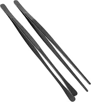 Grill Tongs for Outdoor Grill BBQ Tongs Set Stainless Steel Construction Professional Chef Tweezers for Appetizers