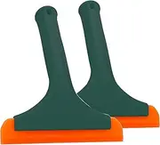 Silicone Car Squeegee, Pack of 2, Windscreen Squeegee, Silicone Window Squeegee, for Cleaning Windows, Mirrors and Windows etc., Dark Green