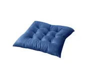 Square Flannel Chair Cushion Pressure Reduce Strong Flexibility Chair Cushion Pad for Relax-Blue