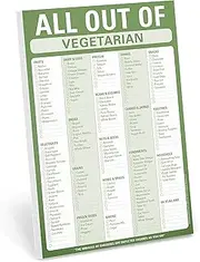 Knock Knock All Out of Pad (Vegetarian) Shopping List Note Pad, 6 x 9-inches
