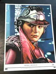 Zam Wesell 2021 Topps Star Wars Living 10x14 Fine Art Print 130 Kris Penix 24/85