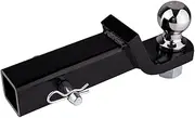 Trailer Hitch Mount | Solid Steel Tow Ball Hitch | Heavy-duty Trailer Hitchs Receiver, Adjustable Trailer Hitch Mount, Anti-rattle Trailers Hitch Receiver, 2 Inch Receiver Hitch Mount