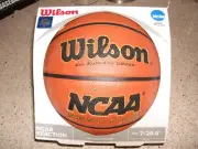 NEW/Vintage Wilson NCAA "Reaction" Size 7 29.5 Inch Indoor/Outdoor Basketball