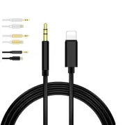 3.5mm Audio Jack Adapter to Male 8-Pin Cable iPhone 6 7 Plus 8 X XR XS