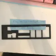 Asus Z270E Gaming IO Shield, 3D Printed, I/O Backplate