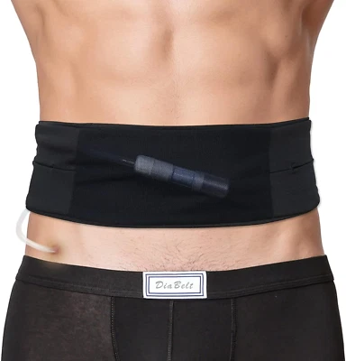 Breathable Peritoneal Dialysis Belt with Mesh Pouch PD Catheter Transfer Set Hol