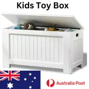 Kids Toy Box Children Storage Chest Lid Bin Locker Trunk Crate Casket Case Play