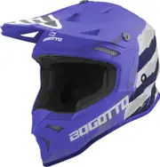 Bogotto V337 Wild-Ride cross helmet, black-white-blue, Size M for Men Black White Blue