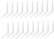 PLAFOPE 20pcs Wall Mounted Shelf Supports Triangle Bracket for Floating Shelves Compact Design for DIY Applications Home Office Kitchen and More Resistant and