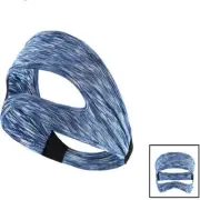 VR Eye Mask Cover Breathable Sweatproof Band Blue Fiber Cloth for Oculus Quest 2