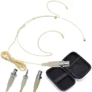 Condenser Headset Microphone For Sennheiser Shure AKG BeltPock Transmitter Radio