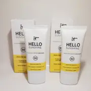 2x it Cosmetics Hello Sunshine Invisible Hydrating Serum Sunscreen SPF 50 1.69oz